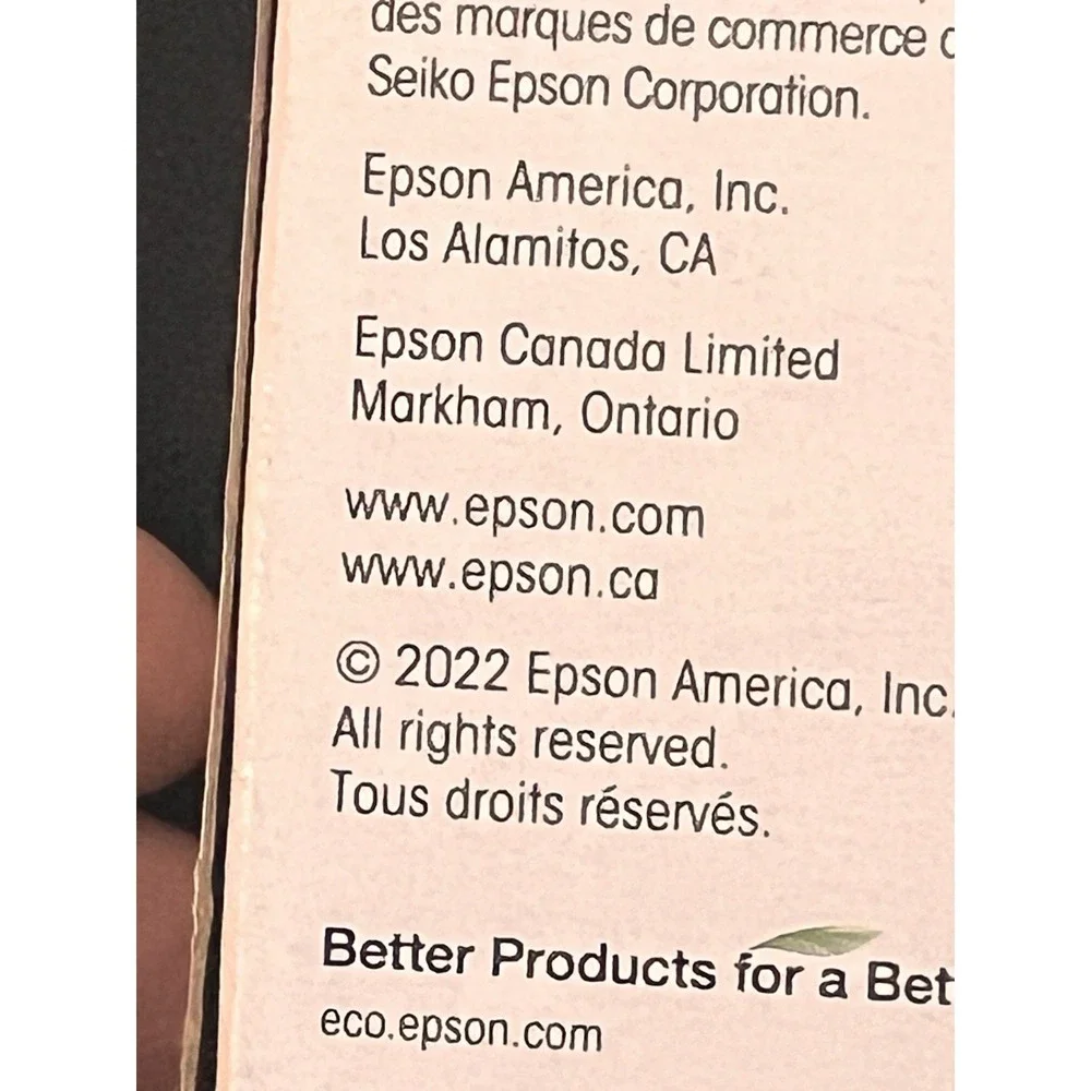 Genuine Epson 522 EcoTank Ink Bottles 5 Pack OEM Exp 2027 Plus 1 Older Black